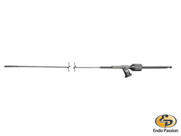 Schere spitz, rückwärtsschneidend, halbstarr, einfach beweglich