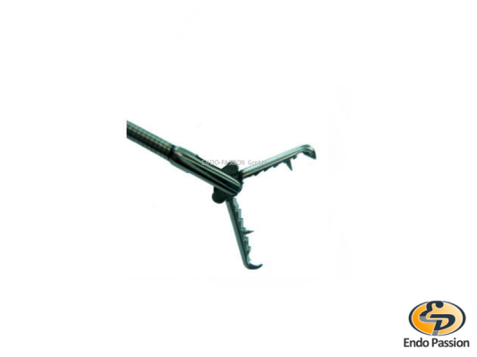 Magenballongreifer, Big Raptor, Alligatormaul mit Mauszahn, Öffnung 14mm, 2x2 Zähne, autoklavierbar