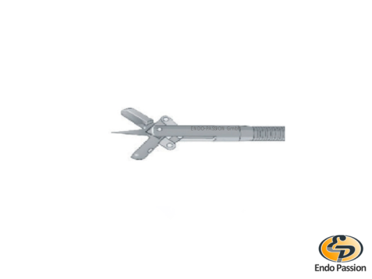 Einweg Biopsiezange, oval, mit Dorn, Spirale beschichtet, mit Handgriff